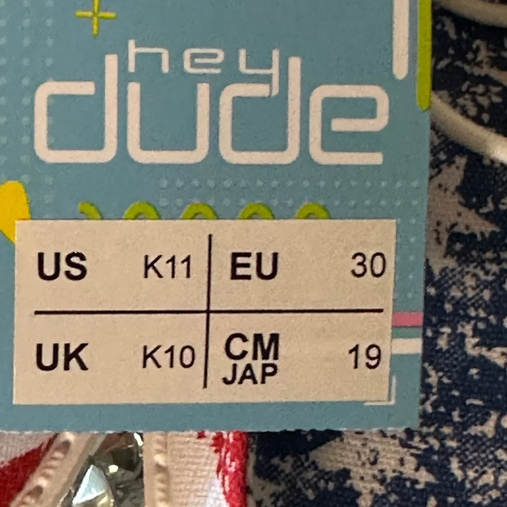 NWT Kids Hey Dudes Shoes. Retail $60.00